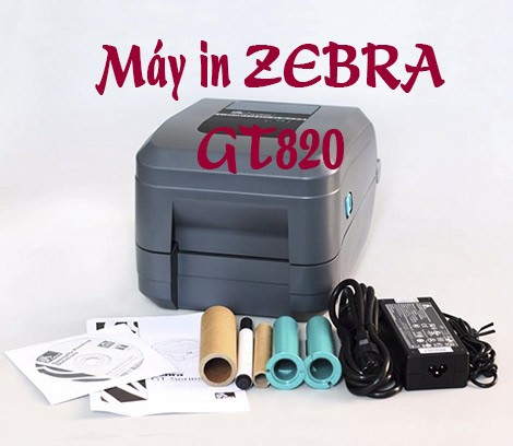 Máy in tem giá tiền Zebra GT820 chính hãng » ZEBRA